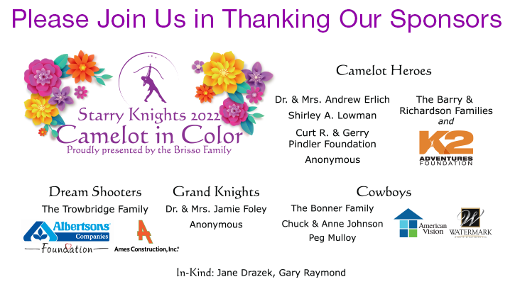 Please join us in thanking our sponsors